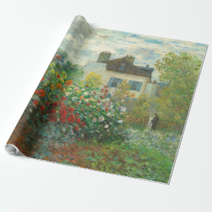 Papel De Regalo Jardín de artistas de Monet en Argenteuil Pintura