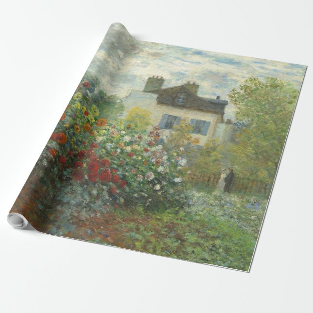 Papel De Regalo Jardín de artistas monet en pintura argentina (Desenrollado)