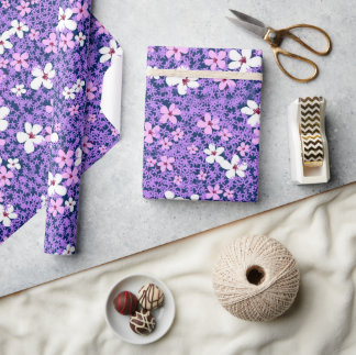 Papel De Regalo Jardín de envenenamiento | Rosado y morado de la l