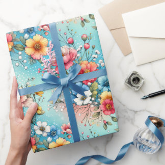 Papel De Regalo Jardín de explosión de color