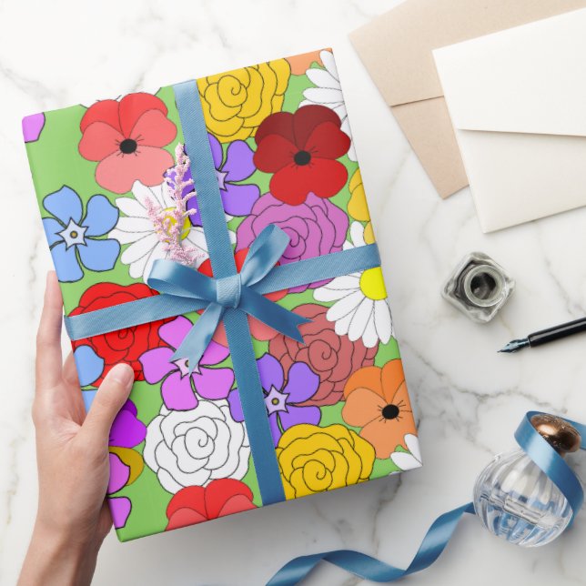 Papel De Regalo Jardín de flores (Regalar)
