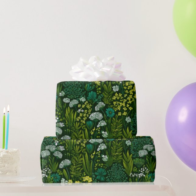 Papel De Regalo Jardín de flores de pradera de flores silvestres d (Regalos de fiesta)