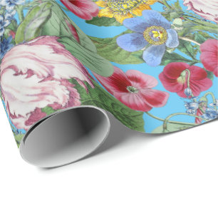 Papel De Regalo Jardín de flores de tulipanes de primavera 