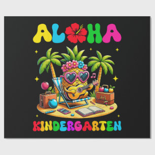 Papel De Regalo Jardín de infancia Aloha Piña Hawái Vuelta al cole