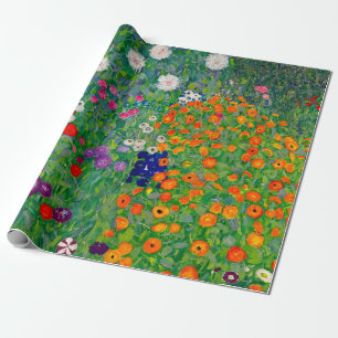 Papel De Regalo Jardín de la Aldea Gustav Klimt