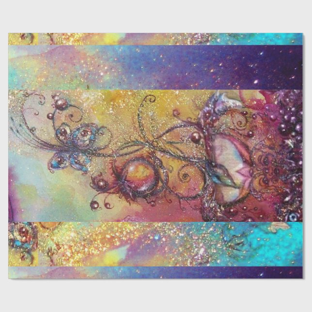 PAPEL DE REGALO JARDÍN DE LAS SOMBRAS PERDIDAS -PLANTA MAGIA DE MA (Superficie plana)