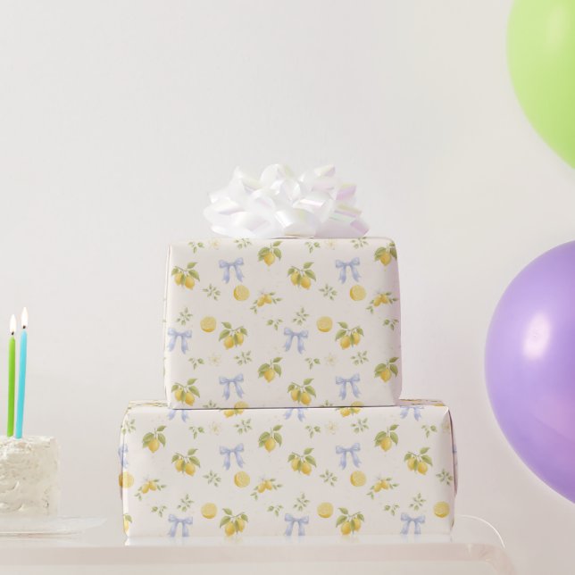 Papel De Regalo Jardín de limoneros con ratones (Regalos de fiesta)