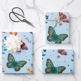 Papel de regalo Jardín de Mariposas – Mariposa Flo