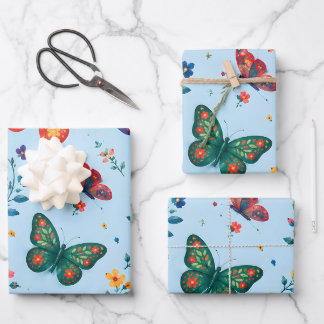 Papel de regalo Jardín de Mariposas – Mariposa Flo