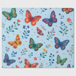 Papel de regalo Jardín de Mariposas – Mariposa Flo