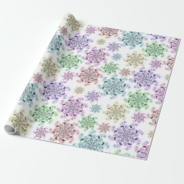 Papel De Regalo Jardín de nieve nórdico 