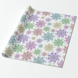 Papel De Regalo Jardín de nieve nórdico 