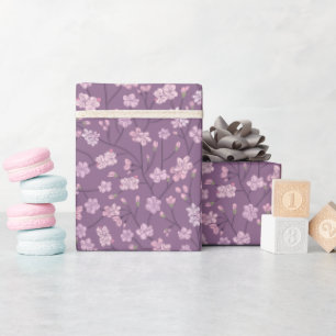 Papel De Regalo Jardín de primavera flores asiáticas japonesas del