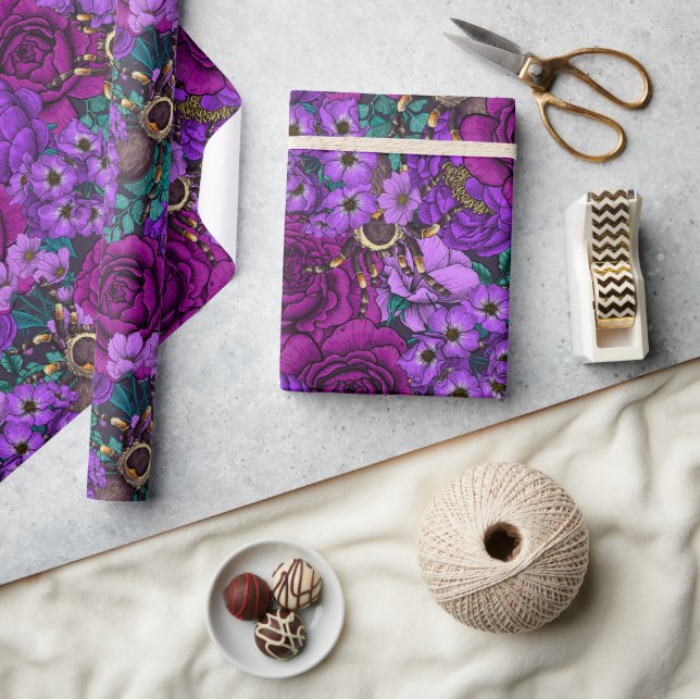 Papel De Regalo Jardín de Tarantula 3 (Artesanía)
