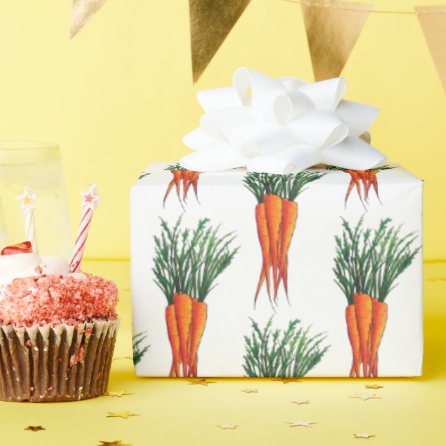 Papel De Regalo Jardín de verduras de Naranja de zanjas (Fiesta de cumpleaños )