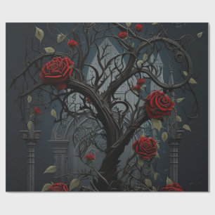 Papel De Regalo Jardín del Rosa del Cementerio Gótico