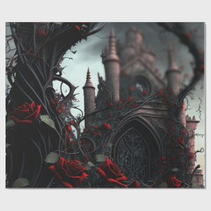 Papel De Regalo Jardín del Rosa del Cementerio Gótico