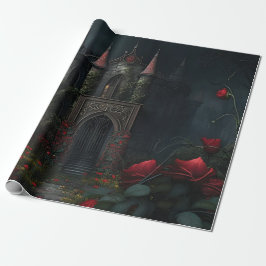 Papel De Regalo Jardín del Rosa del Cementerio Gótico