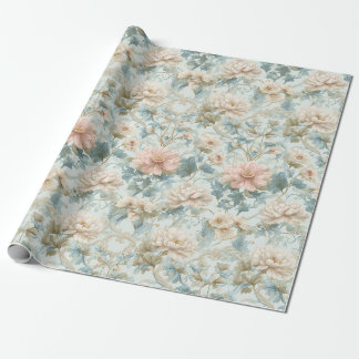 Papel De Regalo Jardín Floral Pastel Regencia