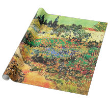 Jardín florido con camino de Vincent van Gogh.