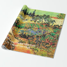 Jardín florido con camino de Vincent van Gogh.