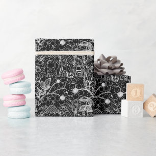 Papel De Regalo Jardín Mágico Estampado de Tinta Caprichosa para E