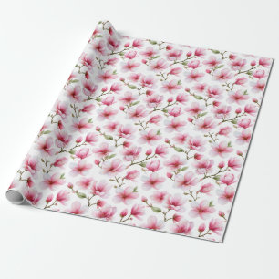 Papel De Regalo Jardín Romántico Artístico Flor de Rosa Claro