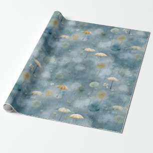 Papel De Regalo Jardín Sereno Floral Patrón de Lluvia (6)