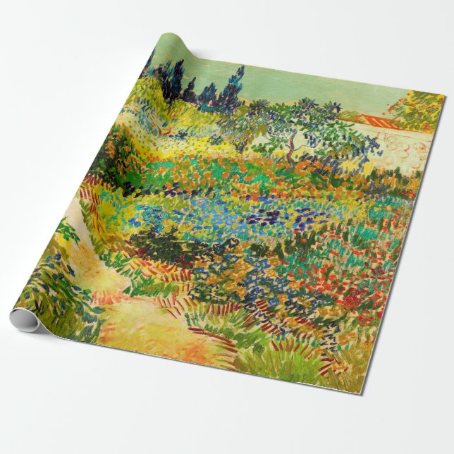 Papel De Regalo Jardín Vincent Van Gogh en Arles (Desenrollado)