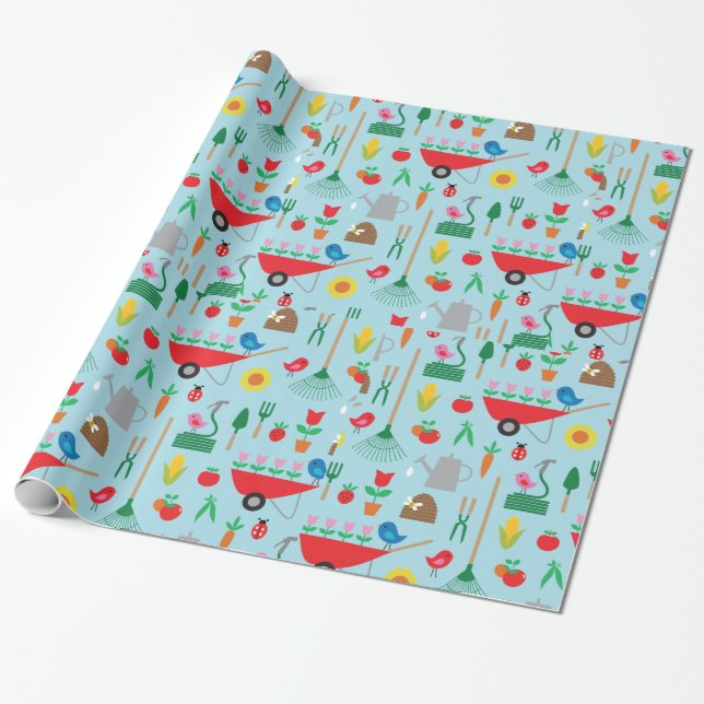 Papel De Regalo Jardinería (Desenrollado)
