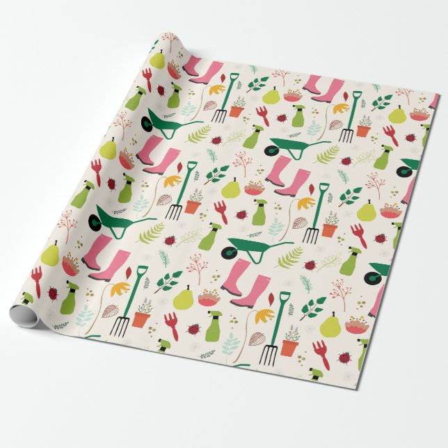 Papel De Regalo Jardinería (Desenrollado)