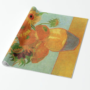 Papel De Regalo Jarrón con doce girasoles de Vincent van Gogh.