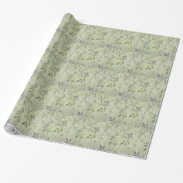 Papel De Regalo Jasmine Botánico Vintage Antiguo William Morris