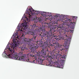 Papel De Regalo Jazmín rosa púrpura vintage de William Morris
