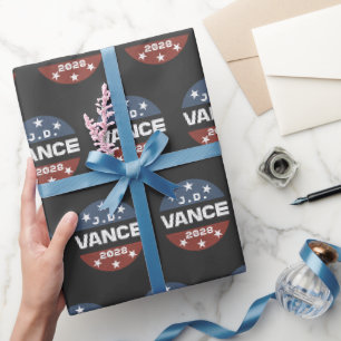 Papel De Regalo JD Vance 2028 Vance 2028 Retro Elección J.D. Vance