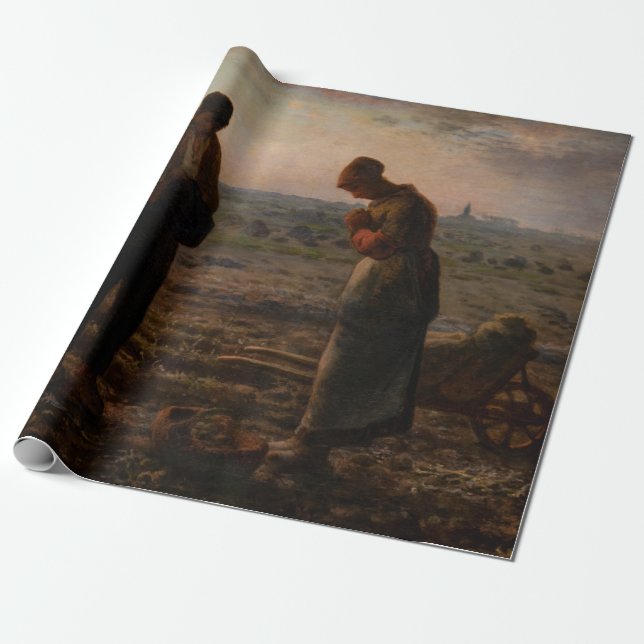 Papel De Regalo Jean-Francois Millet - The Angelus (Desenrollado)