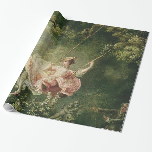 Papel De Regalo Jean-Honoré Fragonard - La flor (Desenrollado)