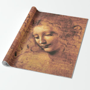 Papel De Regalo Jefa de la Mujer La Scapigliata Leonardo Da Vinci