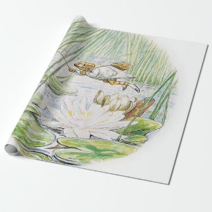 Papel De Regalo Jeremy Fisher da un gran salto por Beatrix Potter