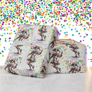 Papel De Regalo Jester Añadir Carnaval de Texto o Mardi Gras