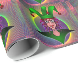 Papel De Regalo Jester del Carnaval de Mardi Gras