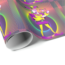 Papel De Regalo Jester del Carnaval de Mardi Gras