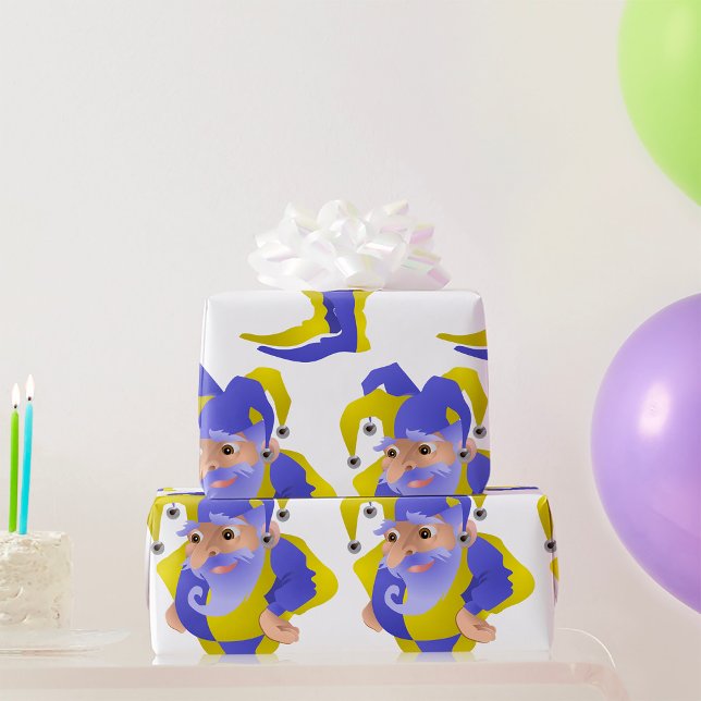 Papel De Regalo Jester Púrpura Y Verde (Subido por el creador)