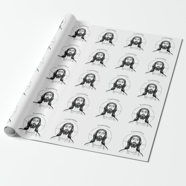 Papel De Regalo Jesucristo Thunder_Cove (Desenrollado)