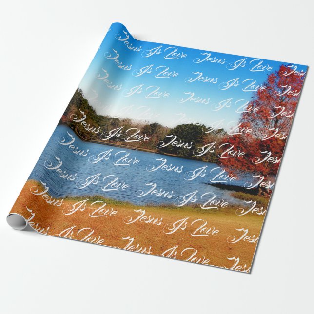 Papel De Regalo Jesús es amor (Desenrollado)