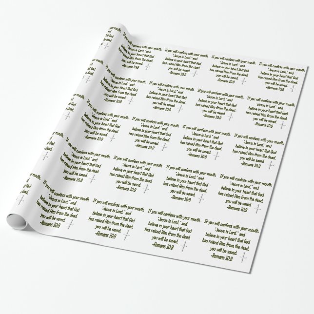 Papel De Regalo Jesús Es El Señor (Desenrollado)