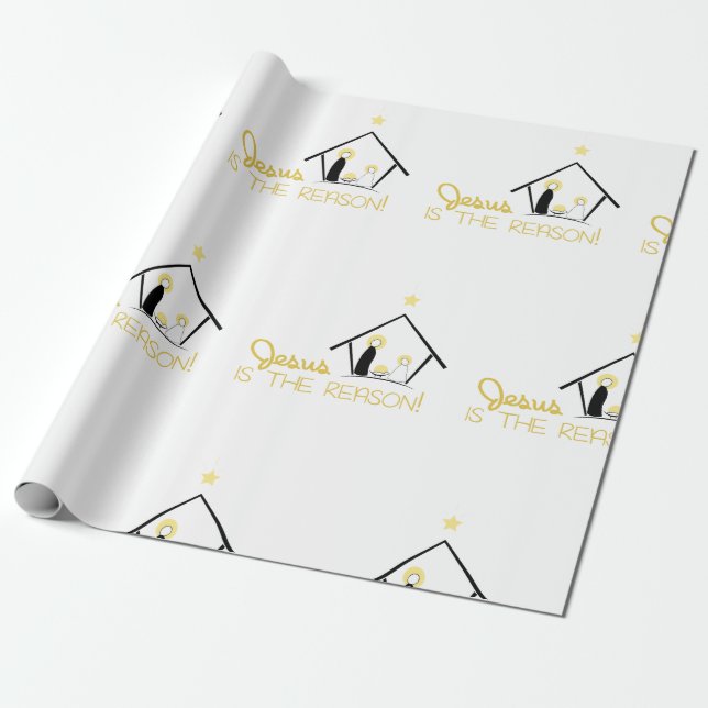 Papel De Regalo Jesús Es La Razón (Desenrollado)