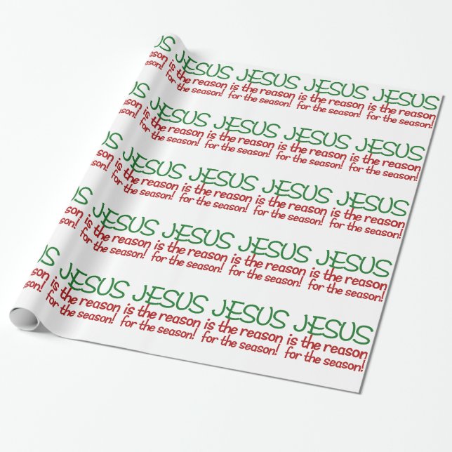 Papel De Regalo Jesús es la razón de la temporada (Desenrollado)