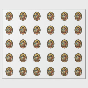Papel De Regalo Jesús Exhausto Tubo de Proteína Vacío Humor de Gim