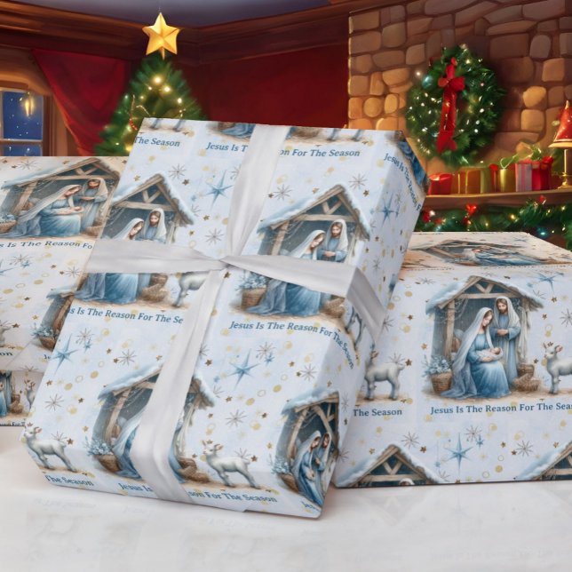 Papel De Regalo Jesus Is The Reason For The Season Christmas (Subido por el creador)
